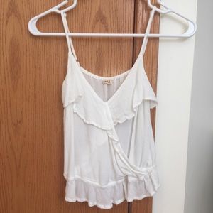White blouse tank